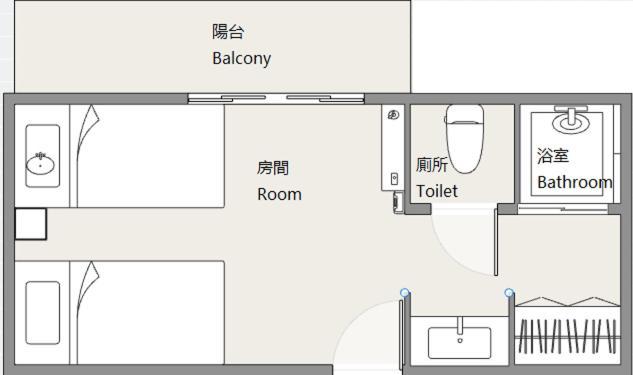 合緣の宿 201 Ōsaka Eksteriør bilde